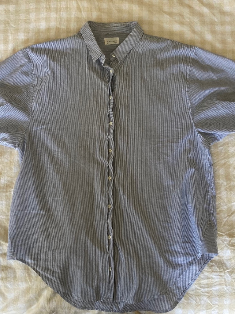 Aritzia Community short sleeve striped shirt